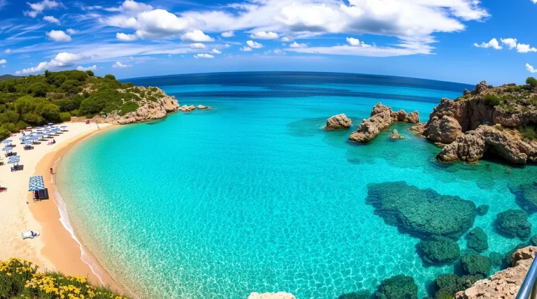 Július Szardínián teljes útmutató, nyaralási tippek és információk időjárásról, éghajlatról, hőmérsékletről, vízről, szélről, esőről, esőzésről